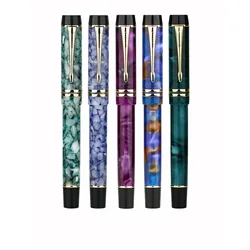 Majohn M600S Celluloid Fountain Pen F Nib with Converter Quality Fashion Office Business Writing Gift Pen Stationery Supplyn