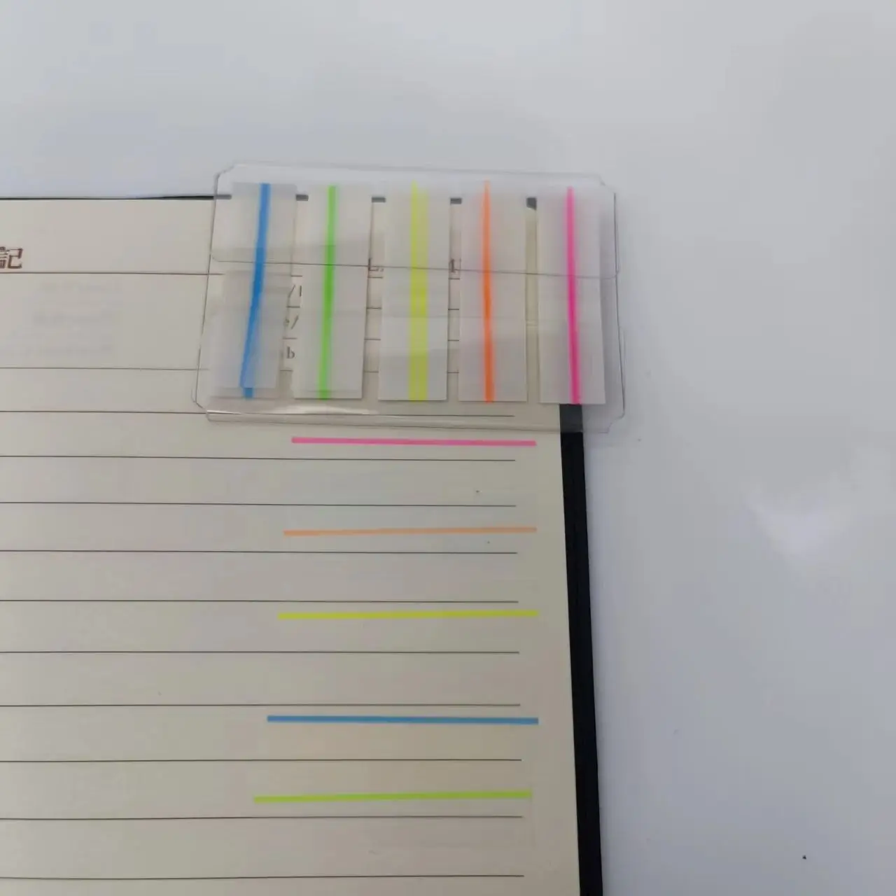 5 Colors Transparent Index Tabs PET Sticky Notes Bookmark Stickers for Book Marking Student Office Supplies Highlighter Label