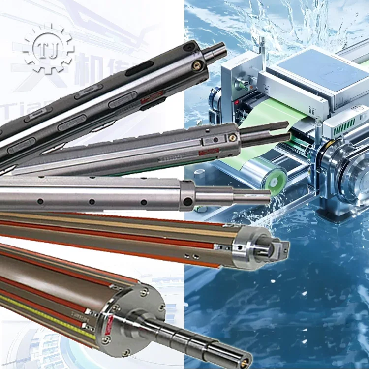 TLF Tianji Eixo de ar pneumático de braço de aço de 2 polegadas para máquina de laminação Componentes de núcleo de fricção de eixo de rolo