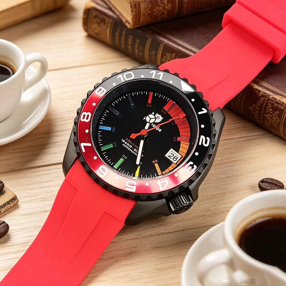 NH35 Diver 42mm Men Automatic Watch 316 Stainless Steel Retro Mechanical Watches Date Sapphire Glass Luminous Casual Sport Watch