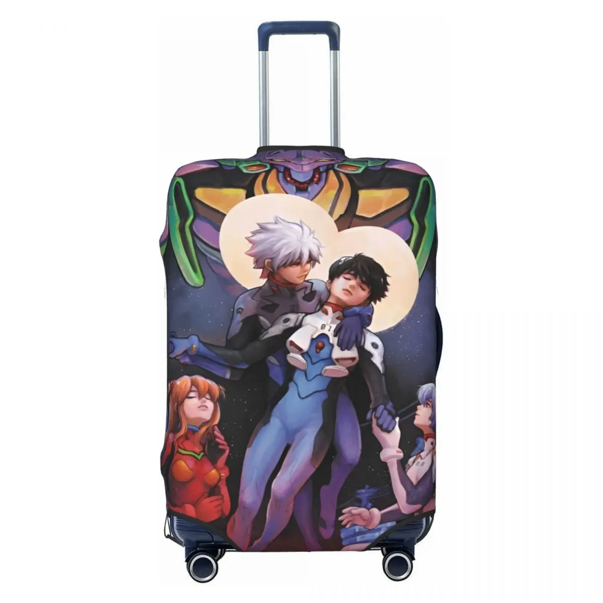 

Custom E-Evangelions Suitcase Cover Washable Hip Hop EVA Anime Luggage Covers Protector for 18-32 inch