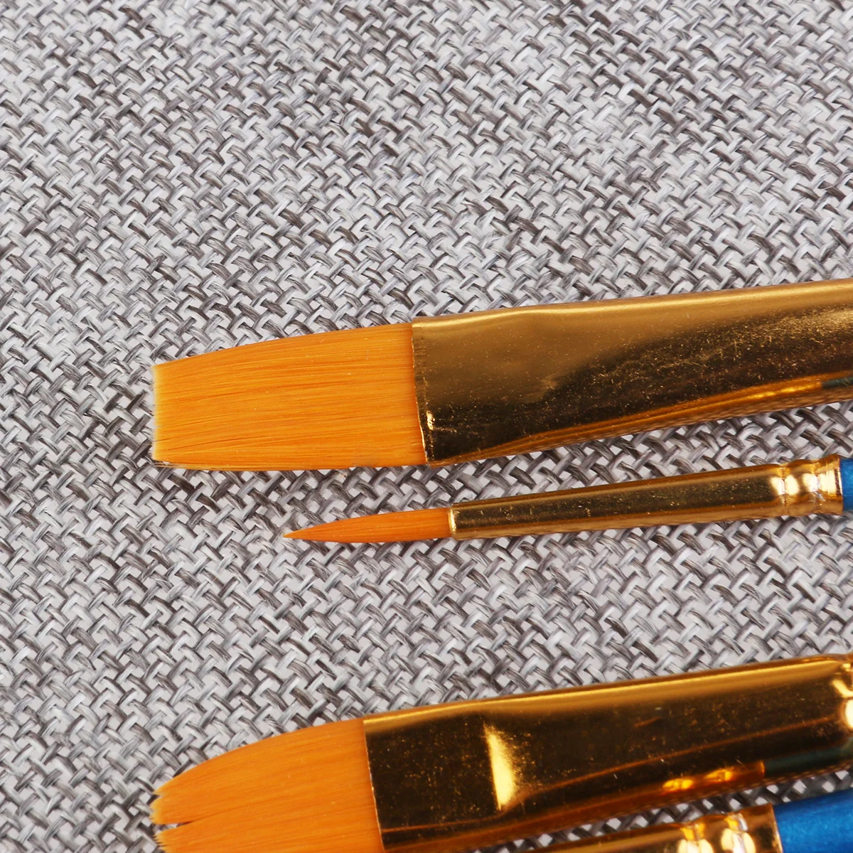 

10Pcs Blue Nylon Watercolor Paint Brush Set for Acrylic Gouache Painting Long Wooden Handle 173-191cm Professional