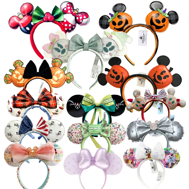 PU Kürbis Mickey Mouse Ohr Stirnband KOSTÜM Hallowmas Stirnband Cosplay Plüsch Geschenk USA Flagge Mädchen Party Hairb
