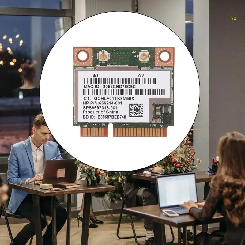 Двухдиапазонная беспроводная сетевая карта Mini PCIe 2 BT4.0 для BCM943228HMB дропшиппинг