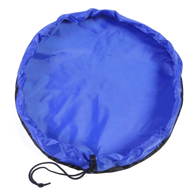 1pc draagbare speelgoedopbergtas met speelkleed, gemakkelijk schoon te maken organizer voor kinderblokken, ideaal voor thuis of reiscadeau