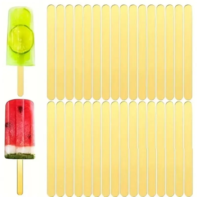 VEHO-For Cake Pops Sticks 150 Pcs Reusable Acrylic, 4.5 In Transparent For Cakesicle Mold Mirror Design