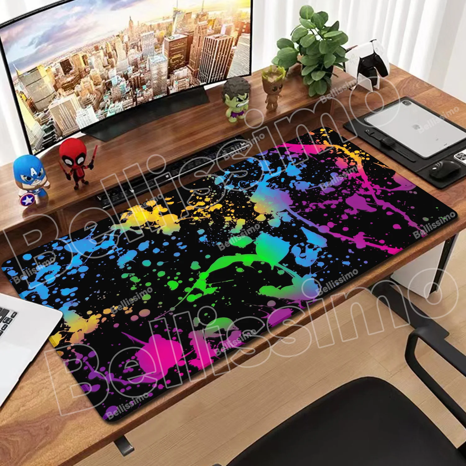 

XXL Gaming Accessory Mouse Pad Laptop Colorful Graffiti Keyboard Pad Computer Deskmat Anime Decorate desktop Mousepad Table Mat