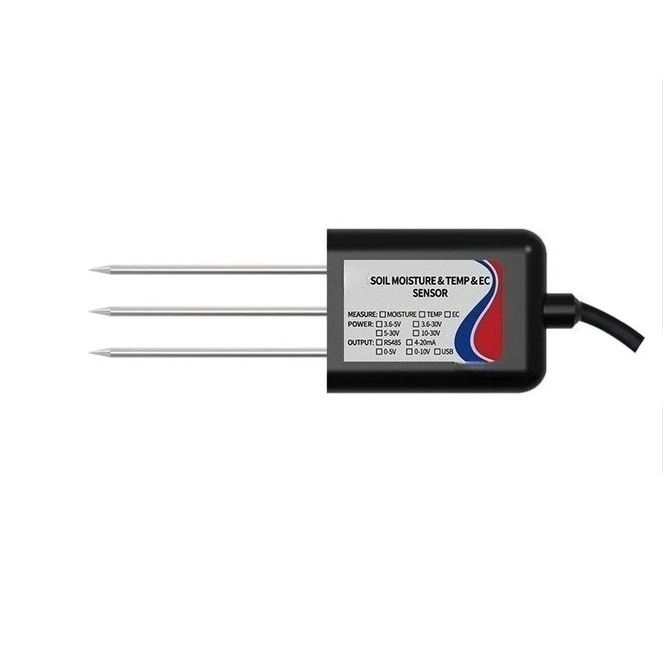 RS485 Soil Temperature and Moisture EC Sensor Soil Moisture Conductivity Sensor