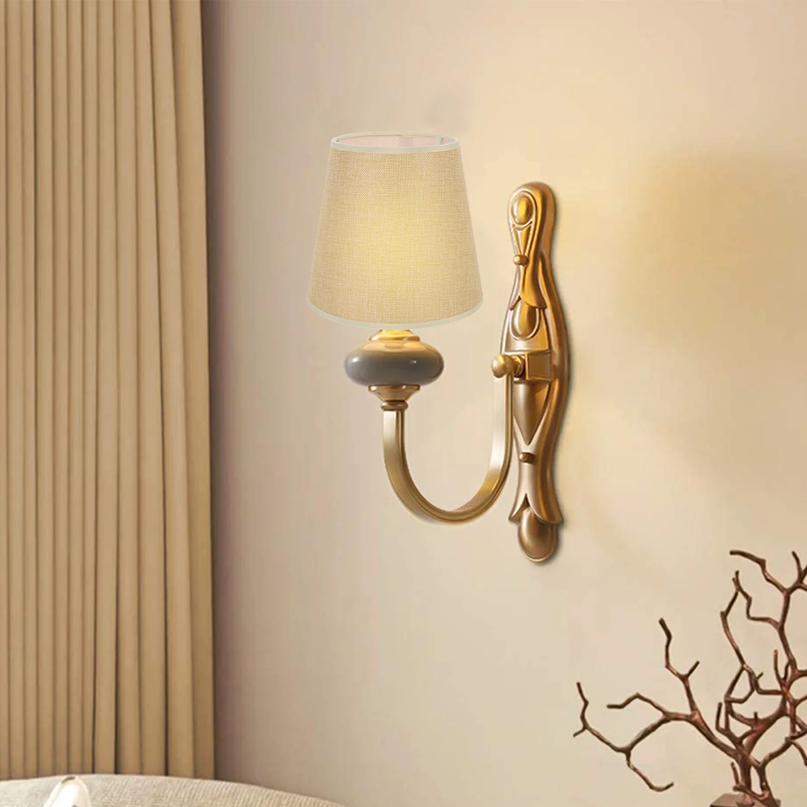 

Тканевый защитный абажур премиум-класса, изысканное декоративное диффузное освещение для спальни, гостиной, креативный дизайн