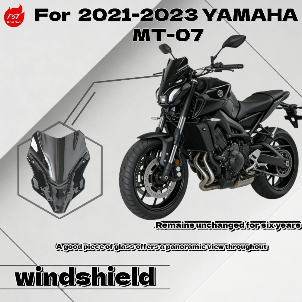 

For Yamaha MT-07 2021-2023 Racing Wind Deflector Front Windshield Fairing Accessories