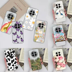 For OPPO Realme 12 Plus 12 Pro 12 Pro Plus Case Flower Woman Clear Silicone Anti-drop Shockproof For oppo realme 12 Shell Coque