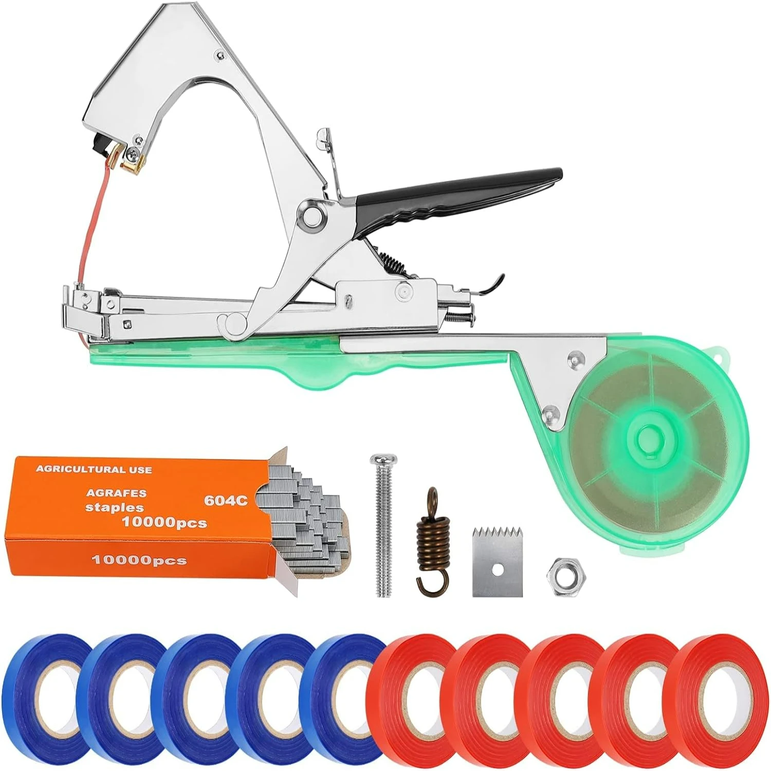 

Professional Plant Tying Machine for Efficiently Supporting Climbing Plants - Ideal for Grapes, Raspberries, Tomatoes and Vining