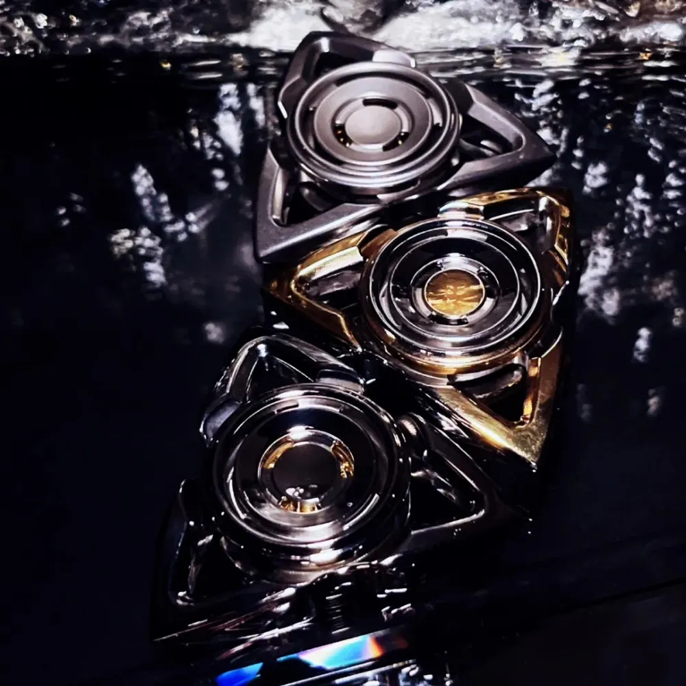 DOB EDC تململ سبينر الفولاذ المقاوم للصدأ ألعاب متململة للبالغين ثلاثة شفرات تململ سبينر مكتب عمل الملحقات