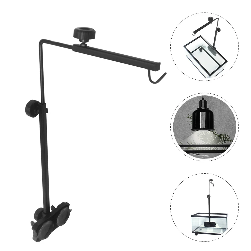 الزواحف الحرارة تجهيزات الإضاءة قوس قابل للتعديل الحديد السلاحف الفرح حامل مصباح خزان الأسماك ضوء حامل خزان حوض السمك الملحقات #1