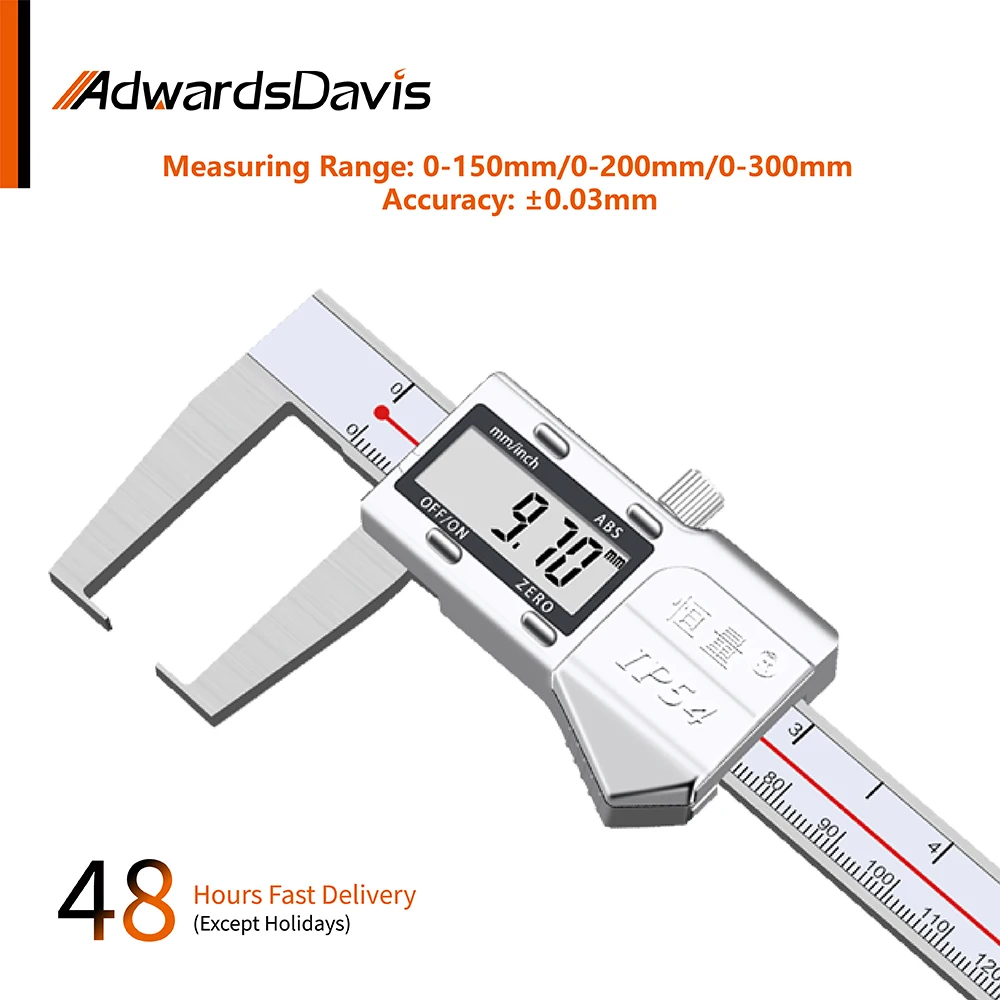 

Metric Imperial Digital Calipers 0-150 0-200 0-300mm Knife Outer Groove Digital Caliper 4CR13 Stainless Steel Measuring Tools