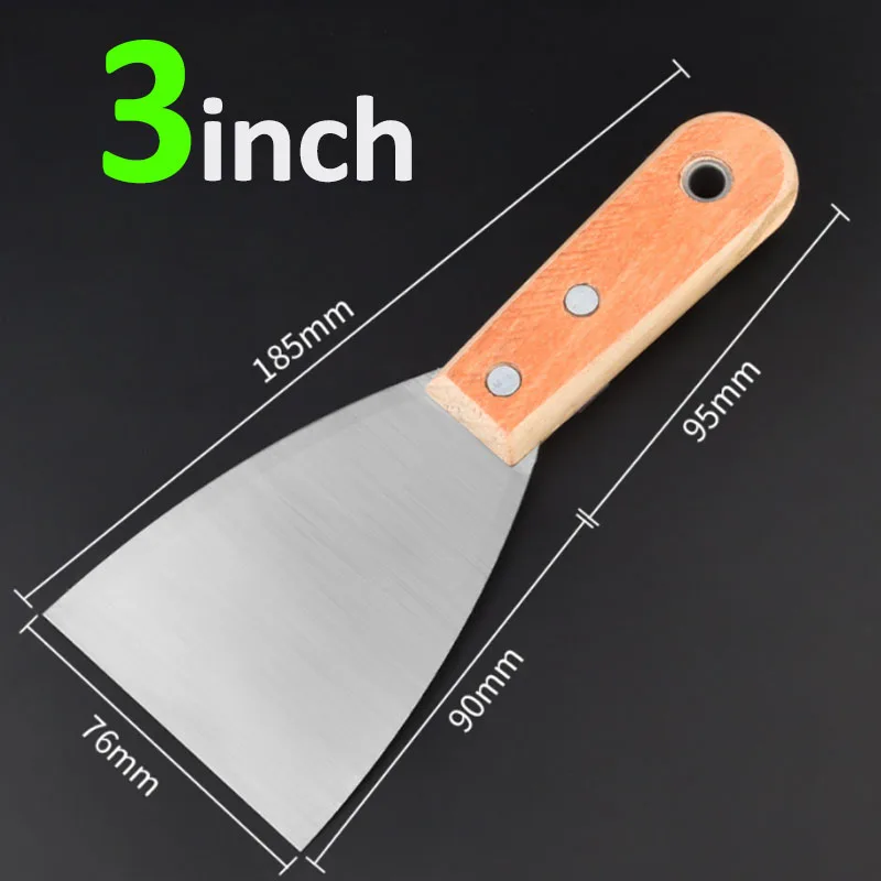 Puttys Knife Trowel Wall Cleaning Shovel Construction Tools Wooden Handle High Carbon Steel Putty Knifees Strong Toughness