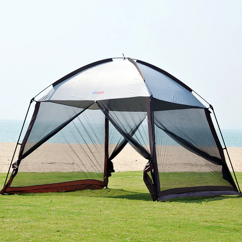 

Large Beach Tent Canopy Sun Shelter Outdoor Camping Gazebo UV Protection Mesh Screen House Picnic Fishing Rain Shade Awning
