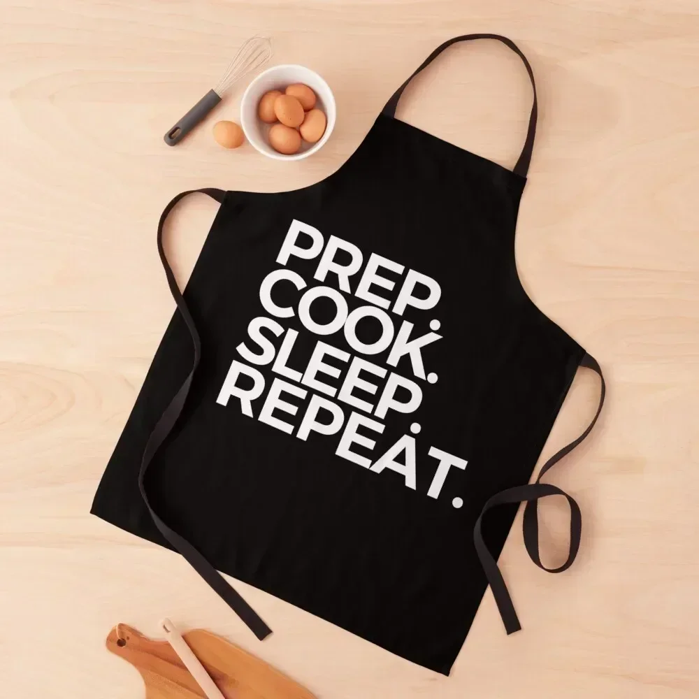 

Prep Cook Sleep Repeat Apron Home Cleaning bib cook wear For Hairdresser Apron