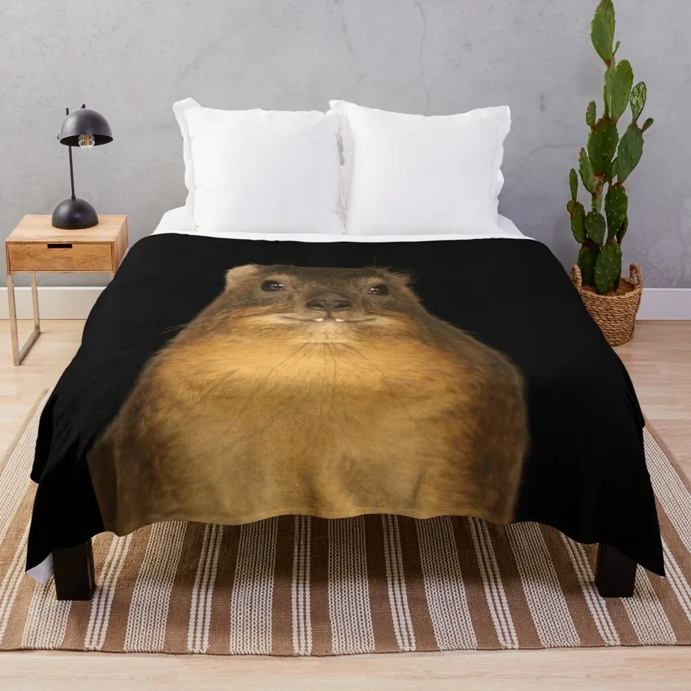 

Rock Hyrax Photo - Dassie Cute Vampire Potato Throw Blanket Thermal Cute Plaid Cute Blankets