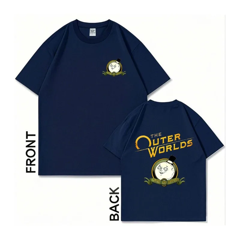 هدية الألعاب: تي شيرت The Outer Worlds تي شيرت قطني مريح مناسب 2025 جرافيك جديد لجميع المواسم كاجوال موضة ناعمة ومريحة