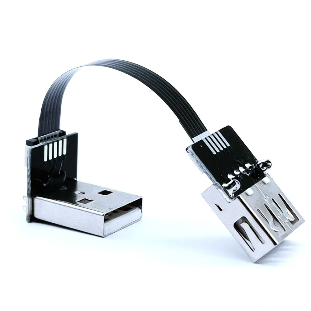 5CM-100cm USB Up Angle USB Type A Standard Male to male/Female FFC FPV Flat Thin Thin Flexible Cable FPC 10CM 20CM 30CM 40CM