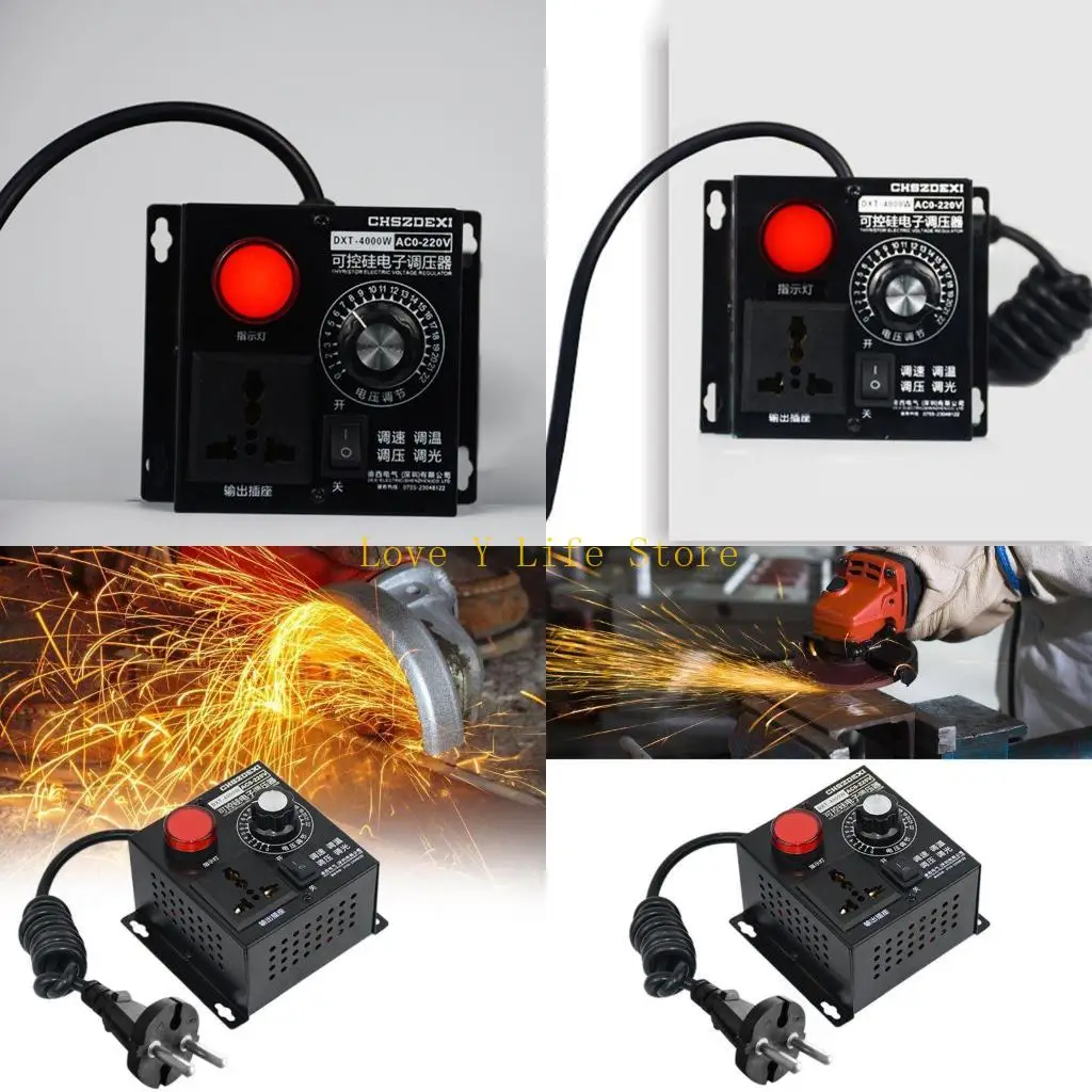 

L74C SCR Motor Current Speed Regulator High Power Drive Module AC220V 4000W LED Dimmers Regulator Thermostat