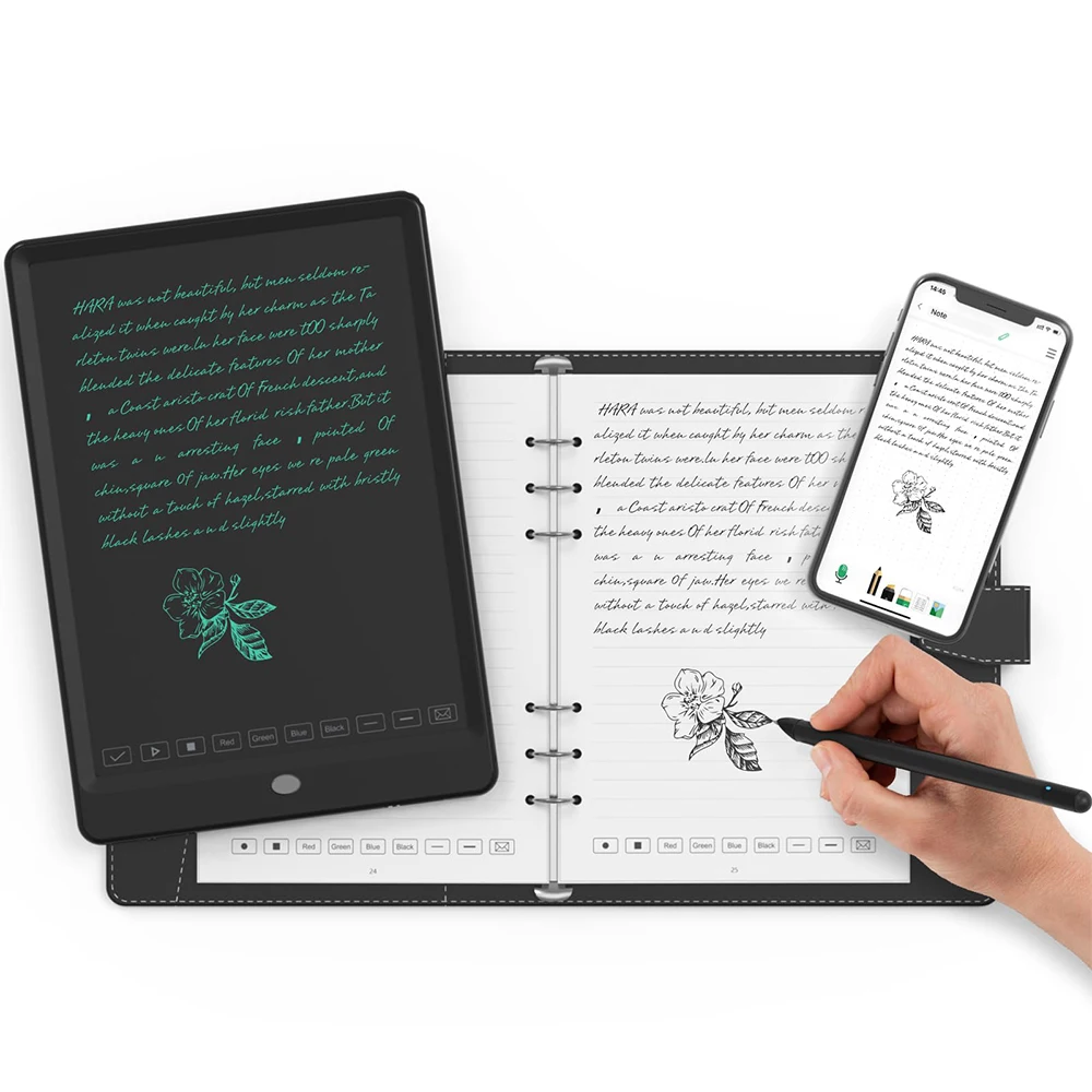 Imagem -01 - Conjunto de Caneta Digital Inteligente com Notebook Inteligente e Tablet de Escrita Lcd Bluetooth sem Fio Ocr Caneta Digital Notas de Registro Novidades Syncpen3 conjunto de caneta digital inteligente com notebook inteligente e tablet de escrita lcd bluetooth sem fio ocr caneta digital notas de registro novidades syncpen3 01