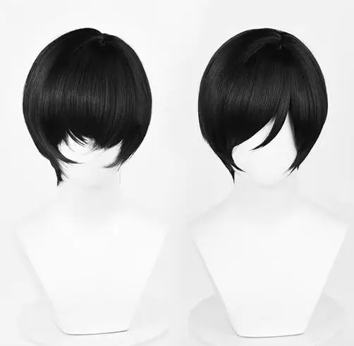 New! Ada Wong Cosplay Wig Short Black Anime Cosplay Wig Heat Resistant Synthetic Hair Role Play Wigs