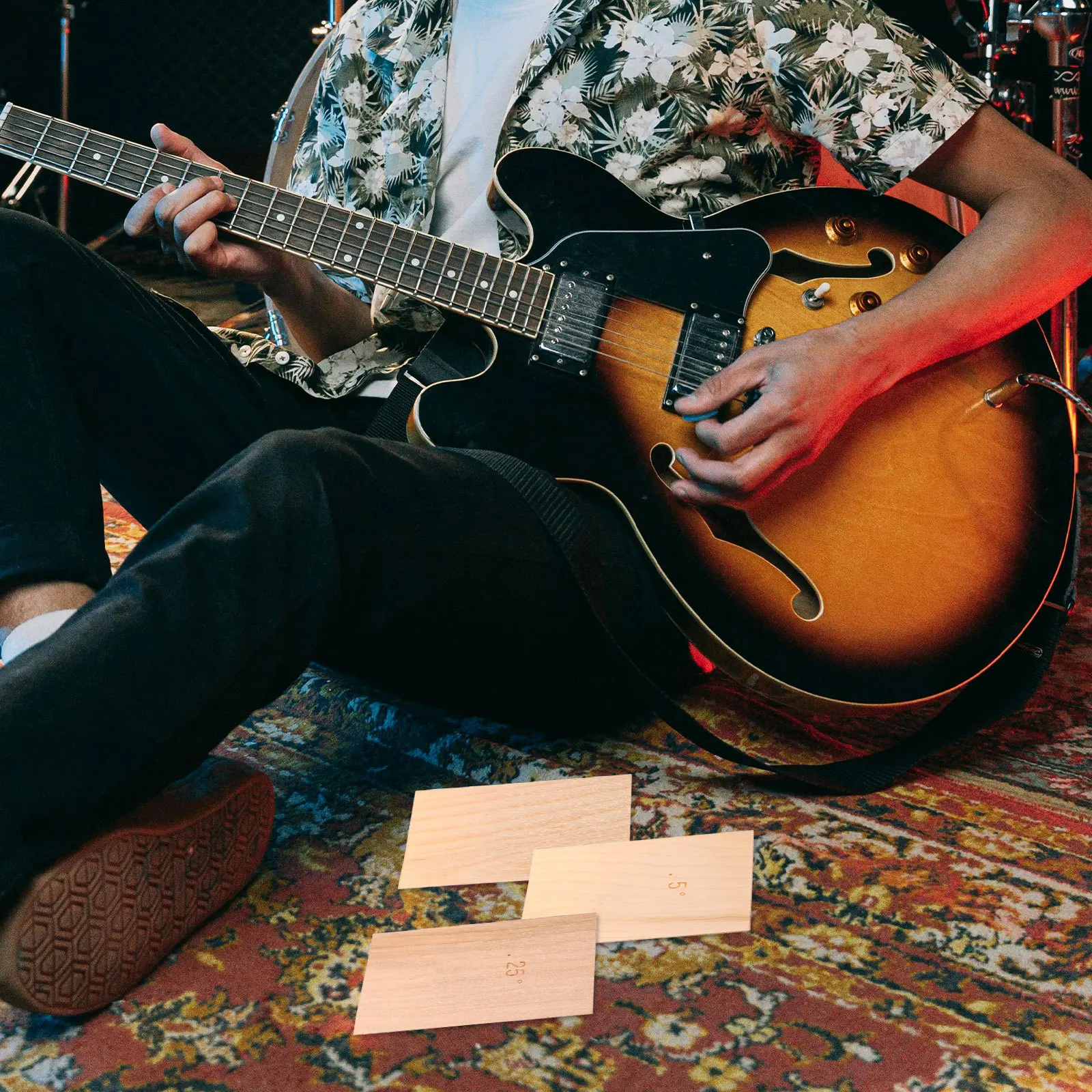 

3Pcs Maple Guitar Head Veneer Smooth Hard Wood Guitar Accessories Luthiers Gift Durable Usage Professional Luthiers Gift