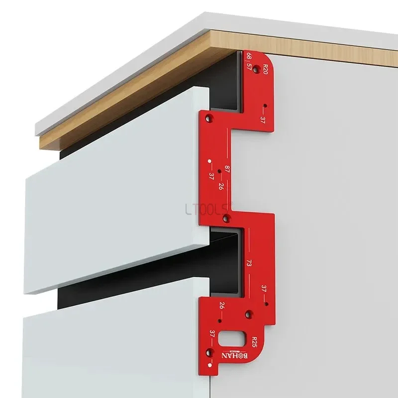 Invisible Embedded Handle Slotting Template Woodworking U-shaped Groove Slotting Mold No Handle Needed Slot Positioning Tools