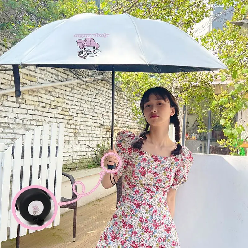 Hellokitty parasol damski Ins styl leśny prosty studentka wersja koreańska Sanrio parasol przeciwsłoneczny anty-ultrafioletowy najlepszy prezent