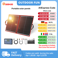 Dokio 18V 100/160/200/300 W Portable Foldable Solar Panel with 12V Controller to Charge Battery suitable for Camp