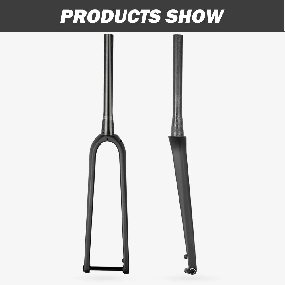 Whosale 700x45C or 27.5x2.1inch Disc Brake Carbon Fiber Boosts Hidden Cable Flat Mount 100*12MM Gravel Road Bike Fork