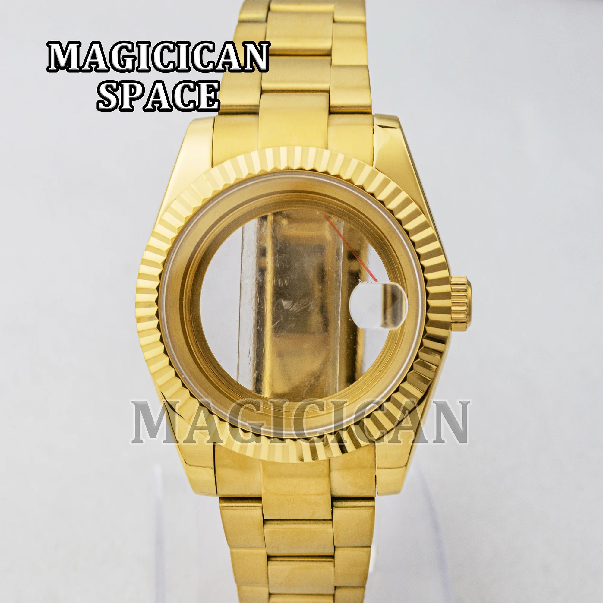 Men NH35 Case Bracelet Sapphire Glass Waterproof Stainless Steel Case for Datejust Mod Parts Case Strap NH34/NH35/NH36 Movement