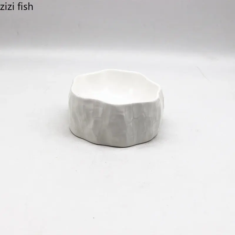 Keramik Teller Restaurant Kreative Stumpf Geformt Dessert Platte Sushi Platte Snack Platten Haushalt Einfarbig Geschirr