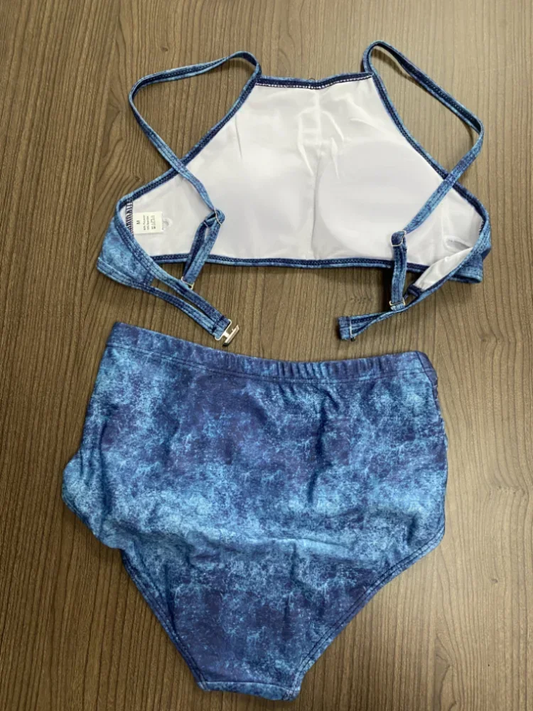 2025 Sexy Push Up Bikini Set Hot Spring Micro Biquini Korean Women Swimsuit High Waist Swimwear Designer Bathing Suit Mujer Blue