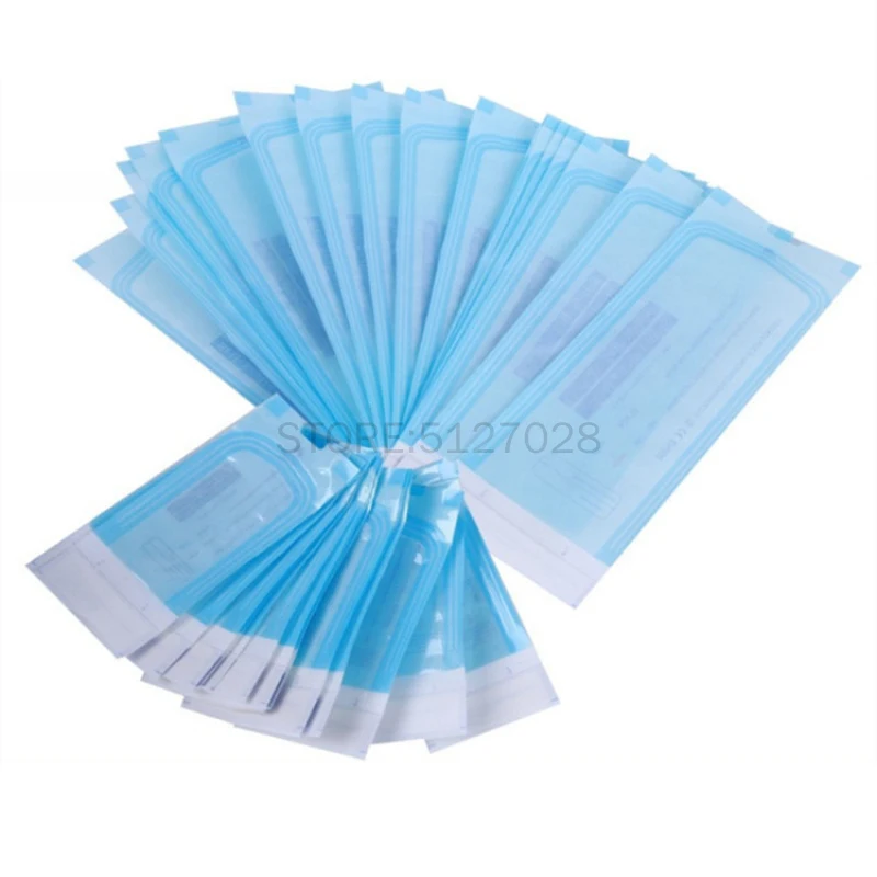 200Pcs All Size Disposable Sterile Bag Ziplock Pocket Medical-grade Sterilized Pouch Bags Puncture Self-sealing Tattoo Supply