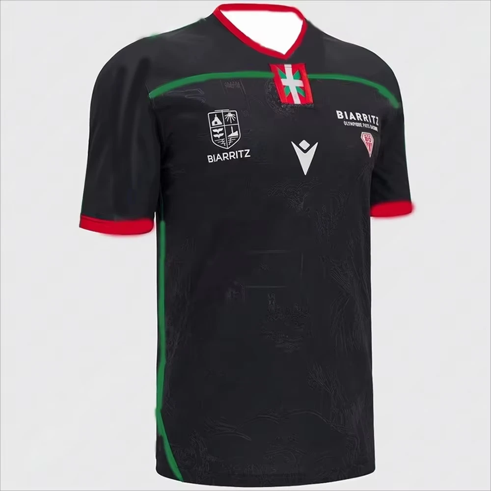 2025 nueva camiseta de Rugby, ropa para hombres y niños, camiseta del equipo de entrenamiento, camiseta de local para niños, camiseta Biarritz, camisetas de edición para fanáticos