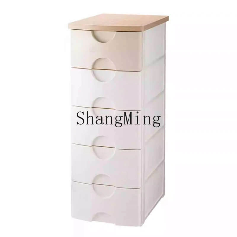 

ZYY Thickened drawer storage cabinet Snack toy locker Bedroom bedside chest
