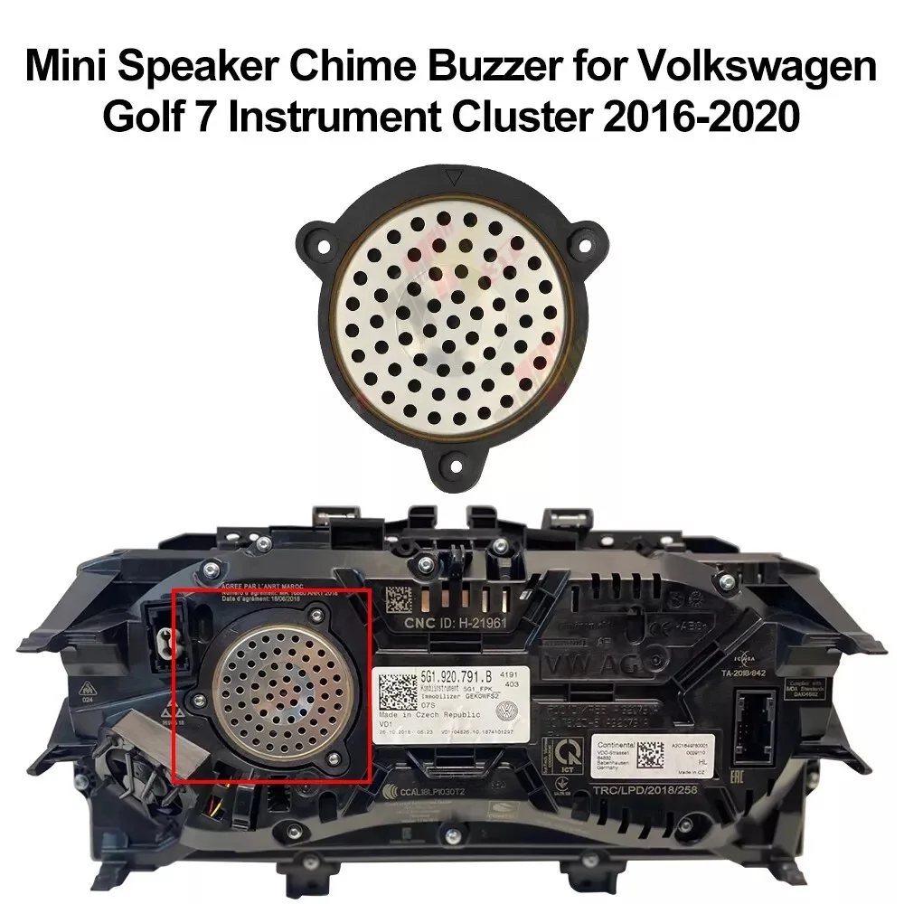 Mini Speaker Chime Buzzer  for ​VW Golf VII / Magotan / Tiguan AD BW /Arteon 3H7/ Passat B8 Mercedes Citan W4 Instrument Cluster