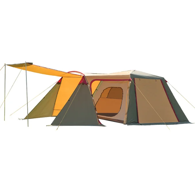 Huge Tents Double-layer Double-door Automatic Tent Family  Camping  палатка  naturehike  lanshan 2 pro