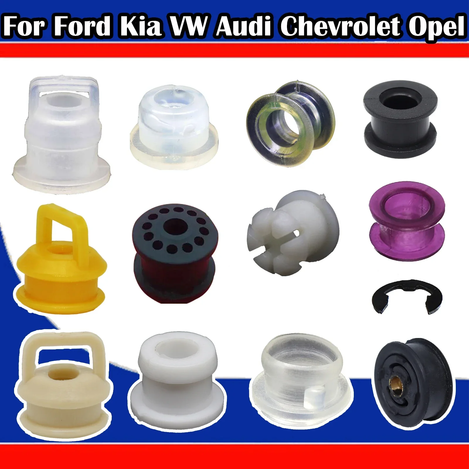 Gear Shift Lever Linkage Shifter Bushings Sleeve Grommet Repair Kit Rubber Replacement Part For Ford Kia VW Audi Chevrolet Opel