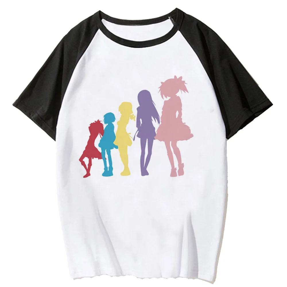 Puella Magi Madoka Magica เสื้อยืดหญิง Gothic อินเทรนด์ Grunge ผู้หญิง top tees Pop วัฒนธรรม Gothic 2000s Retro harajuku kawaii