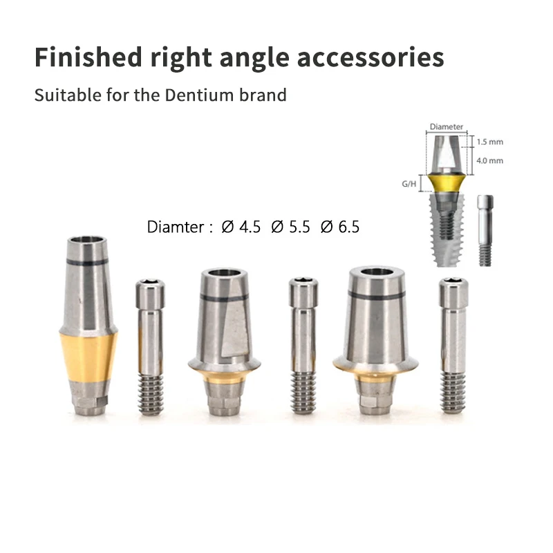 

1pcs Dental Alloy Straight Composite Restorative Abutment Screw Accessories For Dentium Dental Supplies