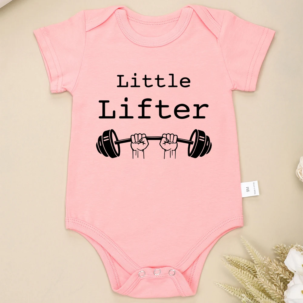 Little Lifter Fun Cute Baby Boy Girl Clothes 0-24 Months Newborn Cotton Skin-friendly Onesies High Quality Popular Infant Romper