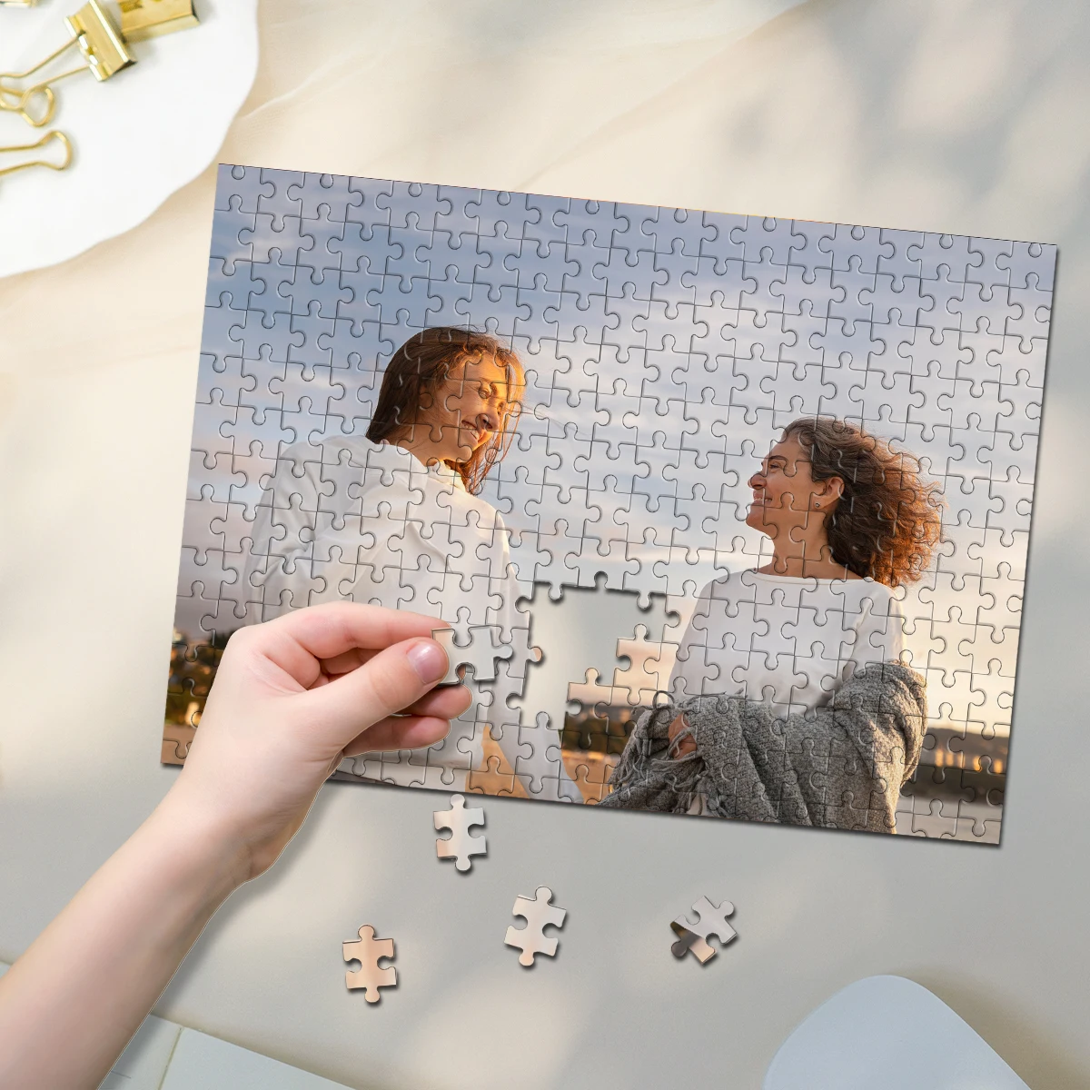 35/300/500/1000pcs Personalized Custom Photo Puzzle family photo for Adults Family Gifts Kid Educational Toys
