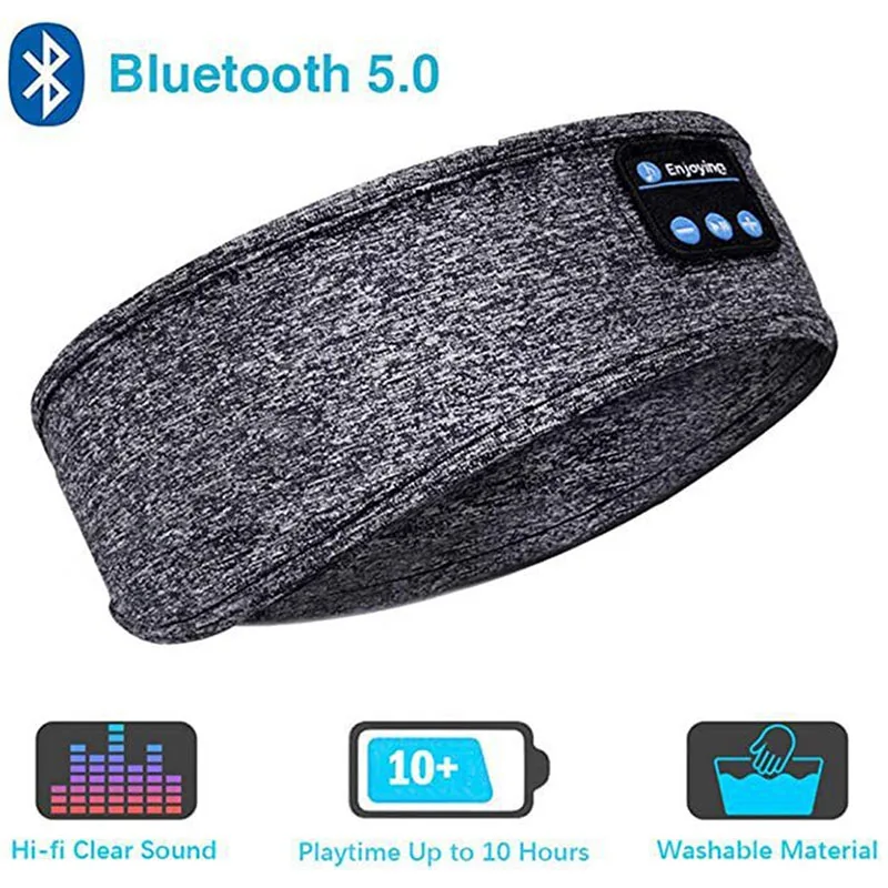 Bluetooth-oortelefoon Sport Zijkant Slapen Hoofdband Elastische draadloze hoofdtelefoon Muziek Oogmasker Draadloze Bluetooth-headset Hoofdband