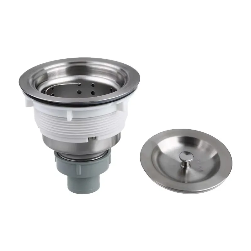 Detachable Food Catcher Sink Drain Kit with Complete Sealing Gaskets for Kitchen Sink Drain Filter Strainer Stopper