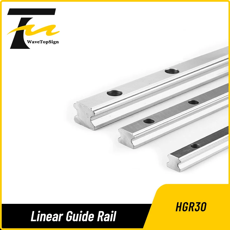 wavetopsign Hiwin Square Linear Guide Rail 2pcs 100-1150mm HGR30 Hiwin Slide Block Carriages HGH30CA For Cnc Router Engraving