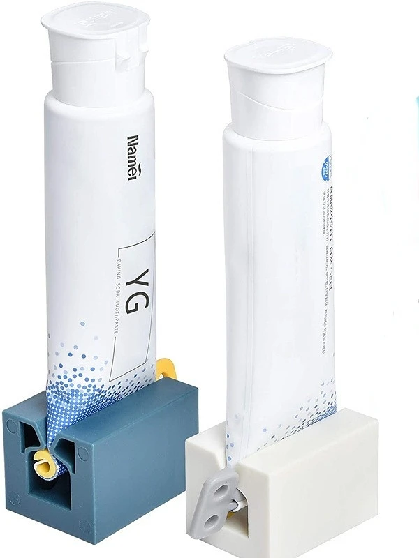 3Pcs Toothpaste Squeezer Rolling Tube, Toothpaste Seat Holder, Rotate Toothpaste Dispenser for Bathroom, bathroom accessories